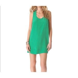 Joie Green Tank Silk Dress